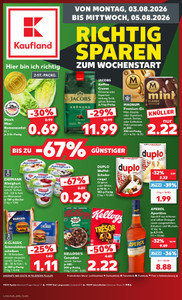 Kaufland Prospekt - Mo-Mi Angebote ab 03.08.