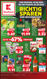 Kaufland Prospekt - Mo-Mi Angebote ab 03.08.