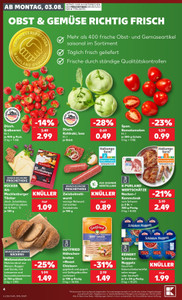 Kaufland Prospekt - Mo-Mi Angebote ab 03.08.