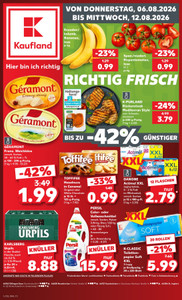 Kaufland Prospekt - Angebote ab 06.08.