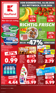 Kaufland Prospekt - Angebote ab 06.08. - Seite 1