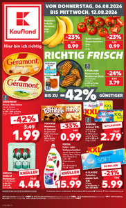 Kaufland Prospekt - Angebote ab 06.08.