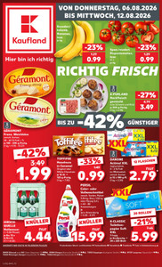 Kaufland Prospekt - Angebote ab 06.08. - Seite 1