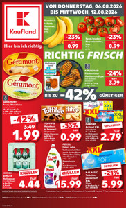 Kaufland Prospekt - Angebote ab 06.08.