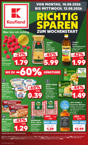 Kaufland Prospekt - Mo-Mi Angebote ab 10.08.