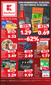 Kaufland Prospekt - Angebote ab 13.08. - Seite 1