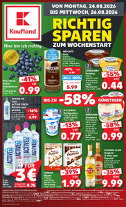 Kaufland Prospekt - Mo-Mi Angebote ab 24.08. - Seite 1