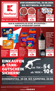 Kaufland Prospekt - Hyper Angebote ab 20.08.