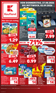 Kaufland Prospekt - Angebote ab 27.08.