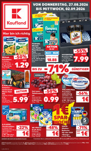 Kaufland Prospekt - Angebote ab 27.08.