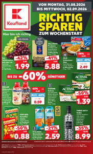 Kaufland Prospekt - Mo-Mi Angebote ab 31.08.
