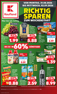 Kaufland Prospekt - Mo-Mi Angebote ab 31.08.