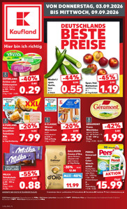 Kaufland Prospekt - Angebote ab 03.09. - Seite 1
