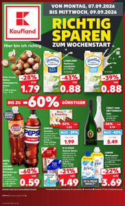 Kaufland Prospekt - Mo-Mi Angebote ab 07.09.