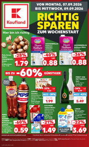 Kaufland Prospekt - Mo-Mi Angebote ab 07.09.