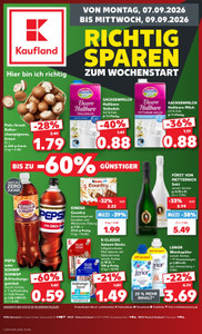 Kaufland Prospekt - Mo-Mi Angebote ab 07.09.