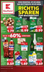 Kaufland Prospekt - Mo-Mi Angebote ab 07.09.