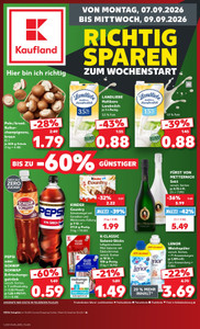 Kaufland Prospekt - Mo-Mi Angebote ab 07.09.