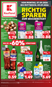 Kaufland Prospekt - Mo-Mi Angebote ab 07.09.