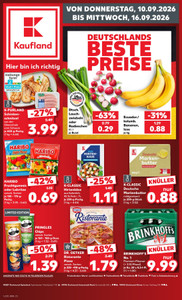 Kaufland Prospekt - Angebote ab 10.09. - Seite 1