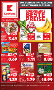Kaufland Prospekt - Angebote ab 10.09.