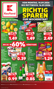 Kaufland Prospekt - Mo-Mi Angebote ab 14.09.