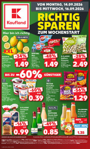 Kaufland Prospekt - Mo-Mi Angebote ab 14.09.