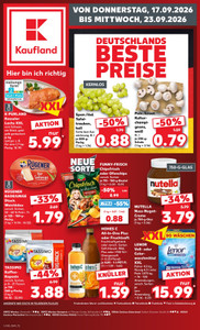 Kaufland Prospekt - Angebote ab 17.09.