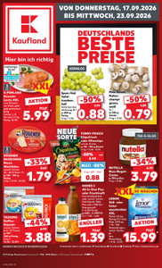 Kaufland Prospekt - Angebote ab 17.09.