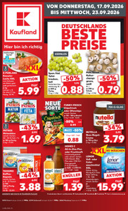 Kaufland Prospekt - Angebote ab 17.09.