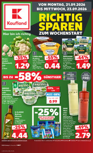 Kaufland Prospekt - Mo-Mi Angebote ab 21.09.