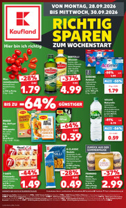 Kaufland Prospekt - Mo-Mi Angebote ab 28.09.