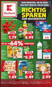 Kaufland Prospekt - Mo-Mi Angebote ab 28.09.