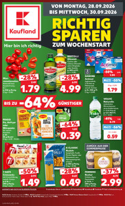 Kaufland Prospekt - Mo-Mi Angebote ab 28.09.