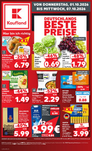 Kaufland Prospekt - Angebote ab 01.10.