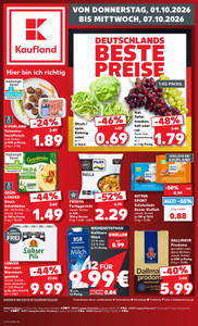 Kaufland Prospekt - Angebote ab 01.10.