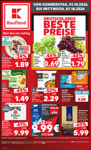Kaufland Prospekt - Angebote ab 01.10.