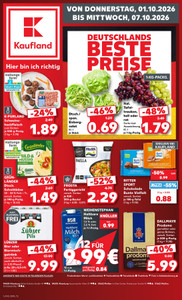 Kaufland Prospekt - Angebote ab 01.10.