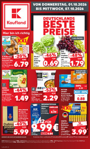 Kaufland Prospekt - Angebote ab 01.10.