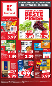 Kaufland Prospekt - Angebote ab 01.10. - Seite 1