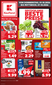 Kaufland Prospekt - Angebote ab 01.10.