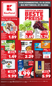 Kaufland Prospekt - Angebote ab 01.10.