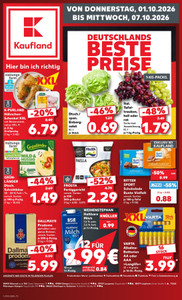 Kaufland Prospekt - Angebote ab 01.10.