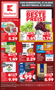 Kaufland Prospekt - Angebote ab 01.10.