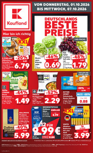 Kaufland Prospekt - Angebote ab 01.10.
