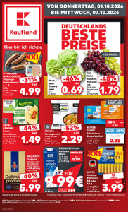 Kaufland Prospekt - Angebote ab 01.10.