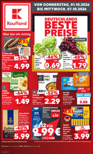 Kaufland Prospekt - Angebote ab 01.10. - Seite 1