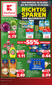 Kaufland Prospekt - Mo-Mi Angebote ab 05.10.
