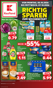 Kaufland Prospekt - Mo-Mi Angebote ab 05.10.