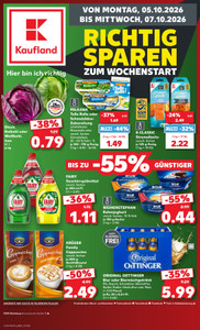 Kaufland Prospekt - Mo-Mi Angebote ab 05.10. - Seite 1